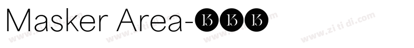 Masker Area字体转换